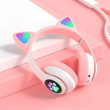 The Glow-Paw Wireless Cat Ear Headphones